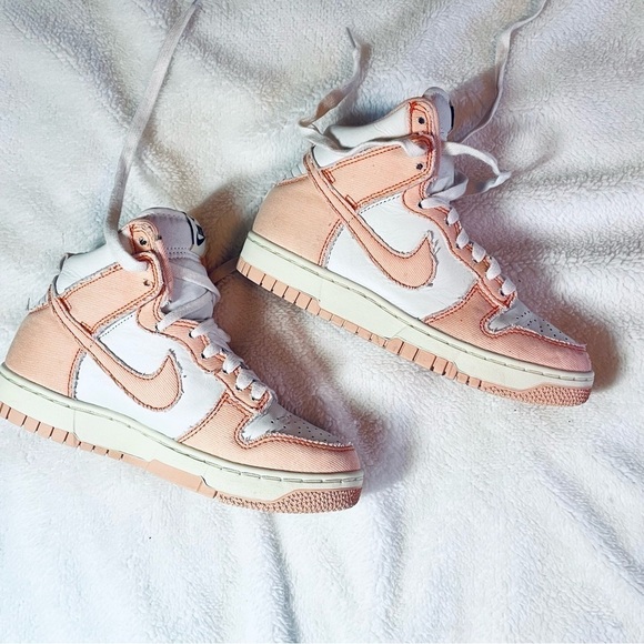 🔥 Nike Dunk High 1985 – Arctic Orange / White / Sail 🧡Size: 4.5Y / Women’s 6 - Picture 9 of 11